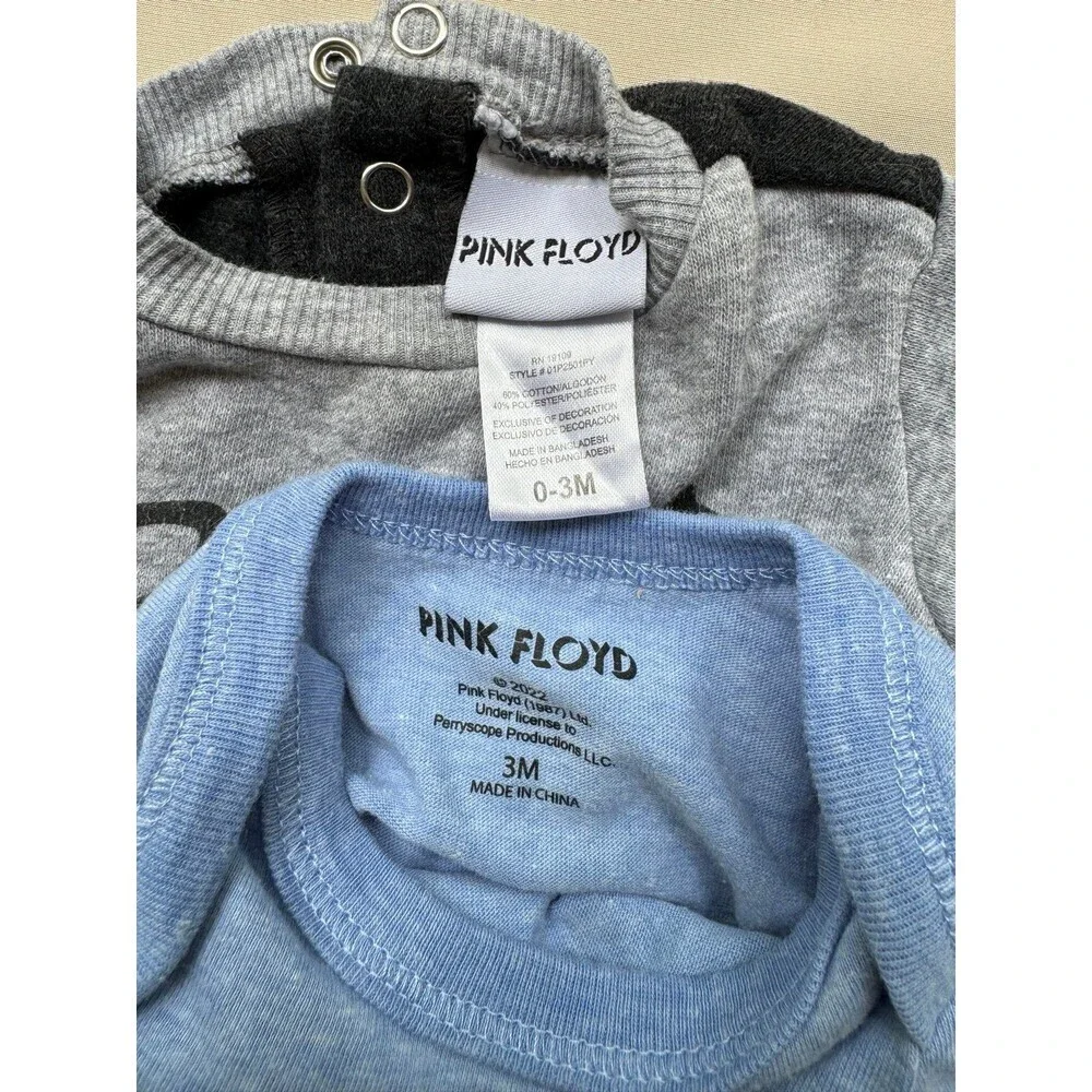 Pink‎ Floyd onesie and sweatshirt 3 months